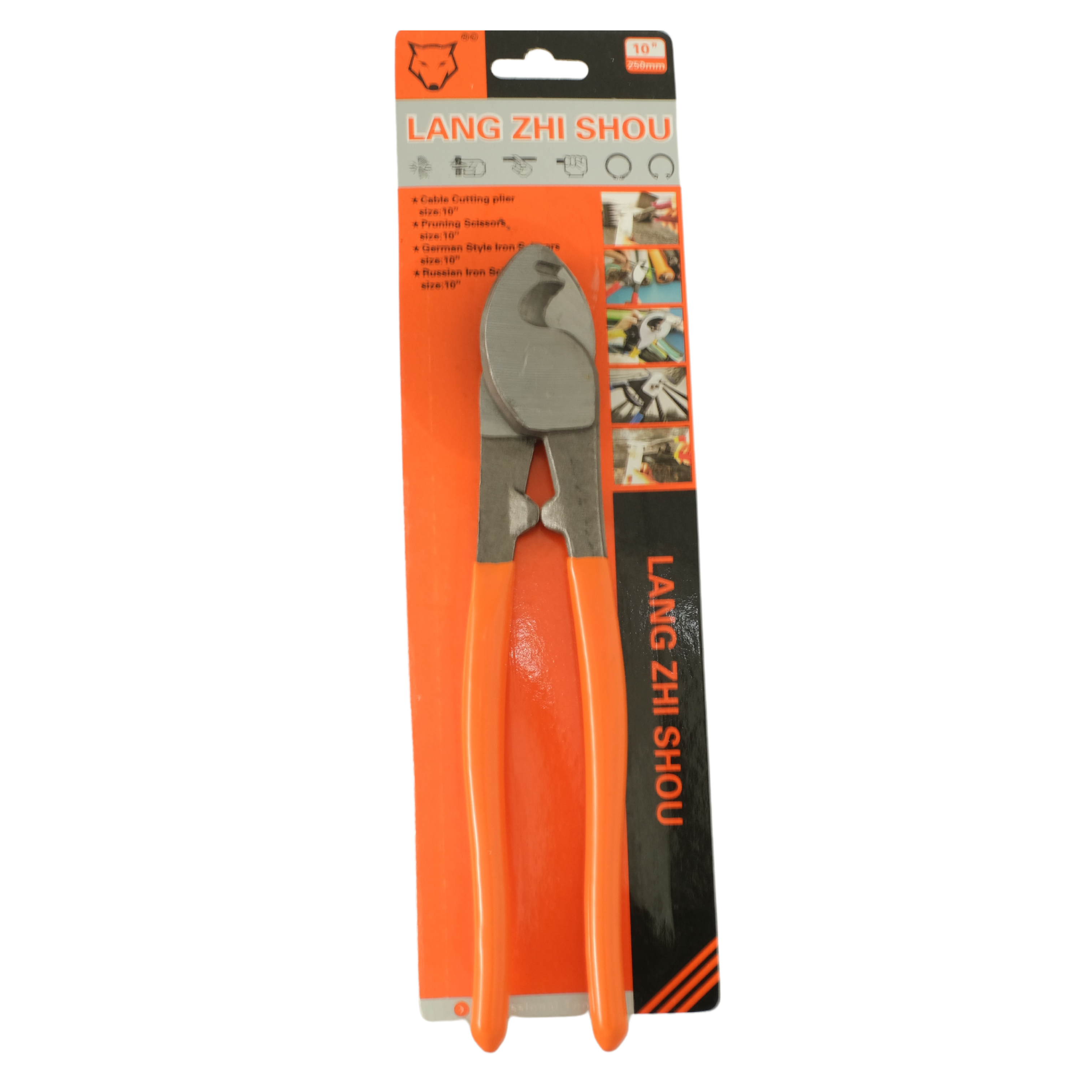 LANG ZHI SHOU- WIRE CUTTING 10" ORANGE PLIER